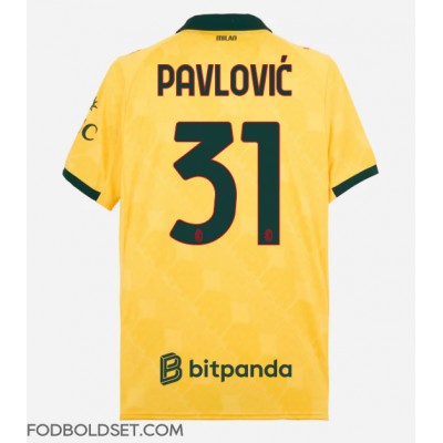 AC Milan Strahinja Pavlovic #31 Tredjetrøje 2025-26 Kortærmet AC Milan Strahinja Pavlovic #31 Tredjetrøje 2025-26 Kortærmet